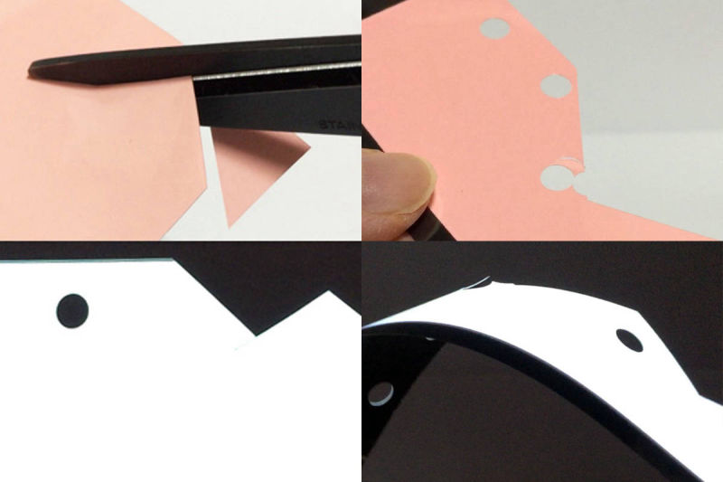 無機ELシートのカット