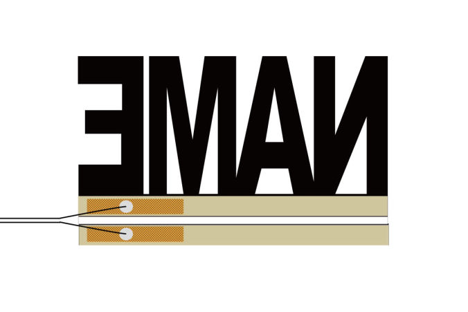 無機ELシートの配線