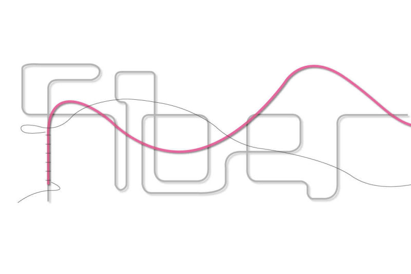 下地に合わせてELファイバーを固定